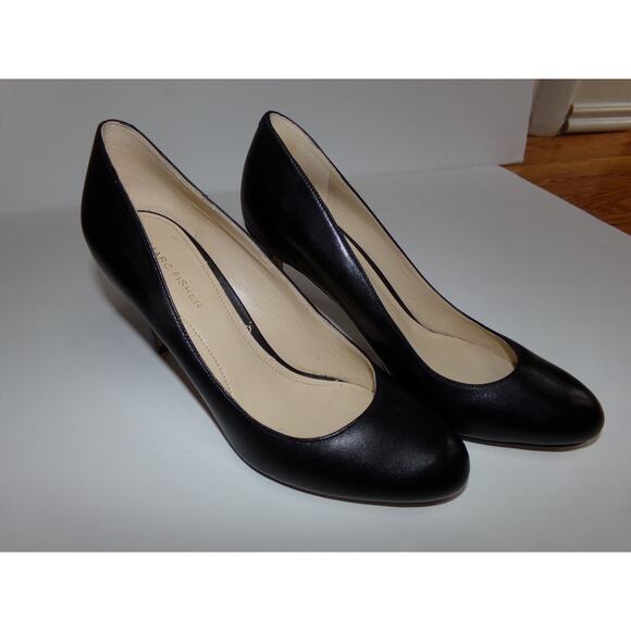 Marc Fisher classic leather 3 1/2" heel pumps 81/2 Preppy minimalist avant garde - Picture 1 of 8